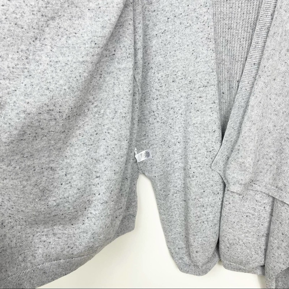 Lou and Grey Waterfall Drape Gray Knit Cardigan - Picture 5 of 10